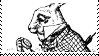 Stamp of the White Rabbit from Alice in Wonderland